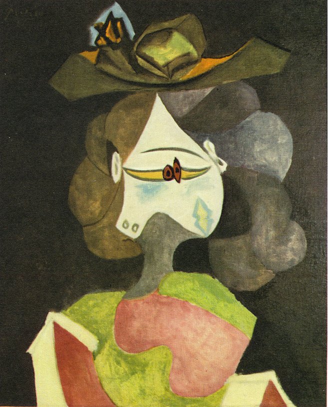 Picasso A hat with flowers 1939
